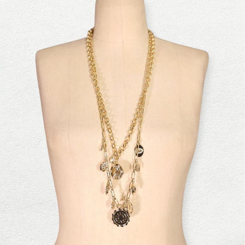 Ramy Brook Susana Pavé Charm Layered Necklace